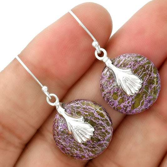 Natural Purpurite - South Africa Earrings E-1137 SDE86528
