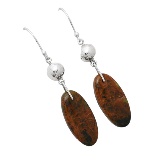 Turkish Rainforest Chrysocolla Earrings E-1031 SDE86535