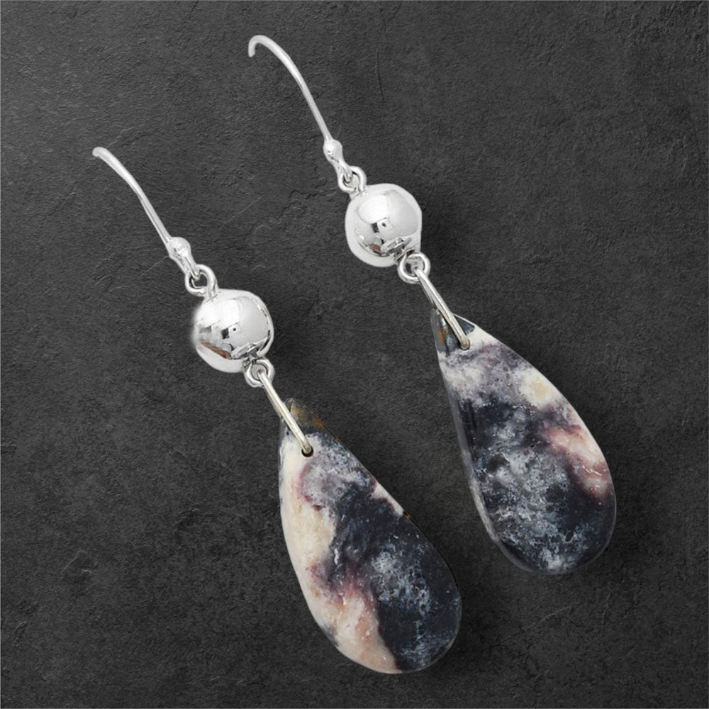 Natural Indian Blanket Jasper Earrings E-1031 SDE86541