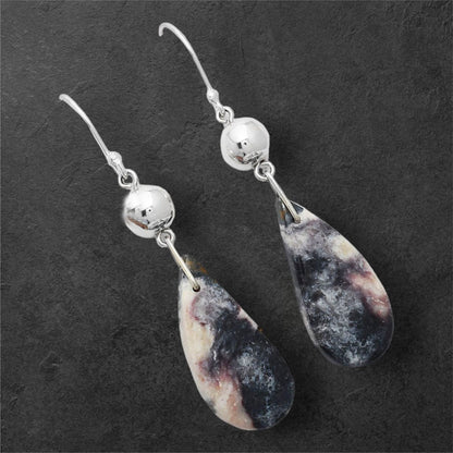 Natural Indian Blanket Jasper Earrings E-1031 SDE86541