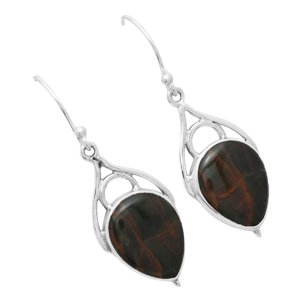 Turkish Rainforest Chrysocolla Earrings E-1093 SDE86557