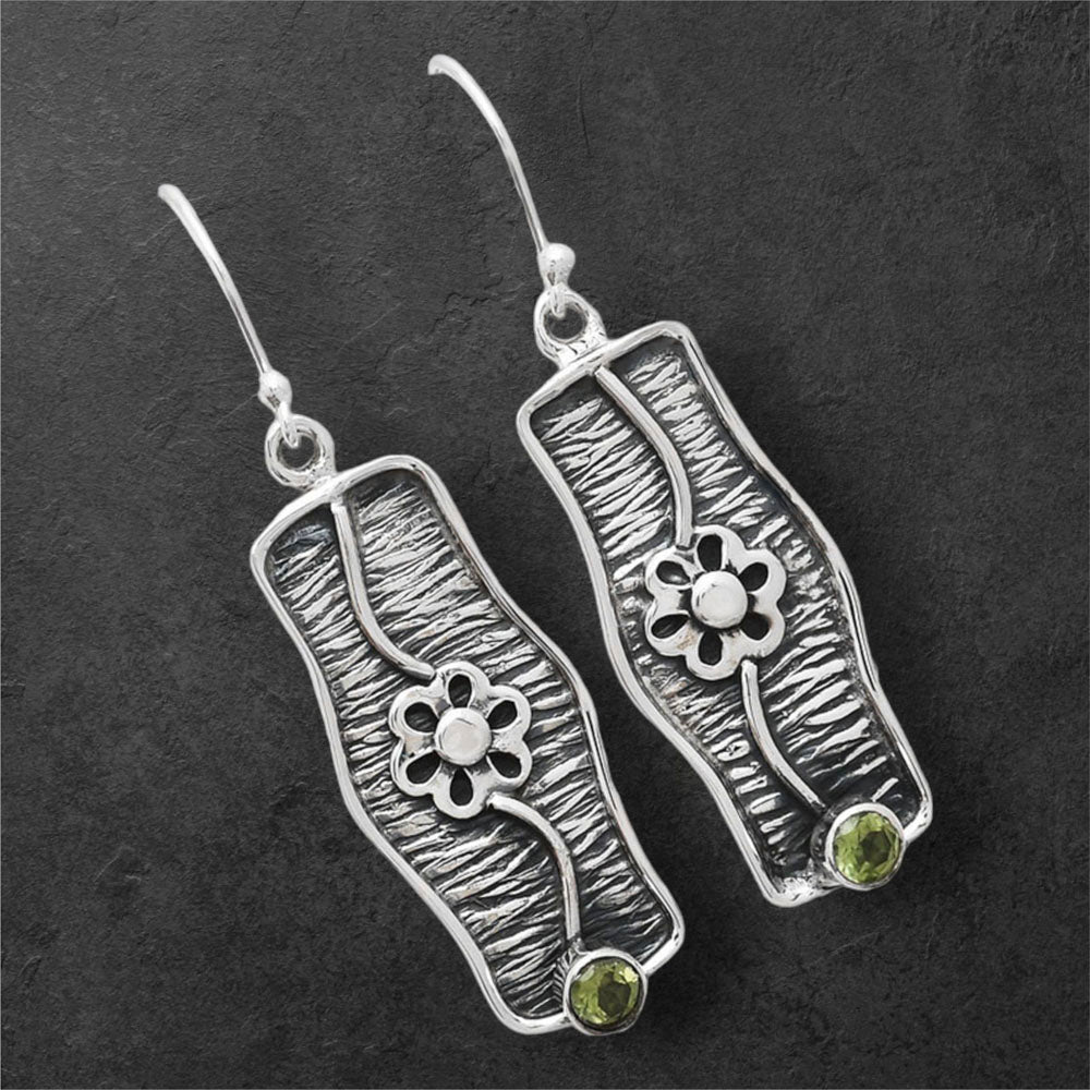 Natural Peridot Earrings E-1179 SDE86572