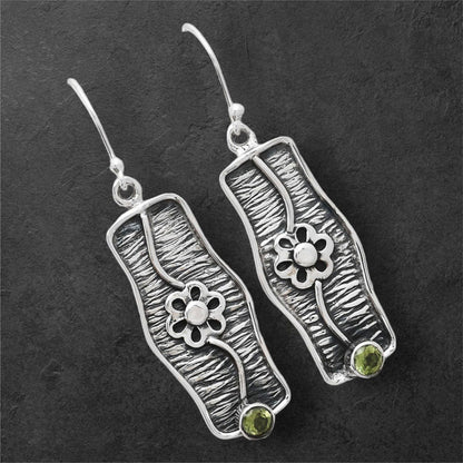 Natural Peridot Earrings E-1179 SDE86572