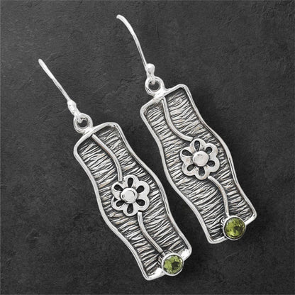 Natural Peridot Earrings E-1179 SDE86574