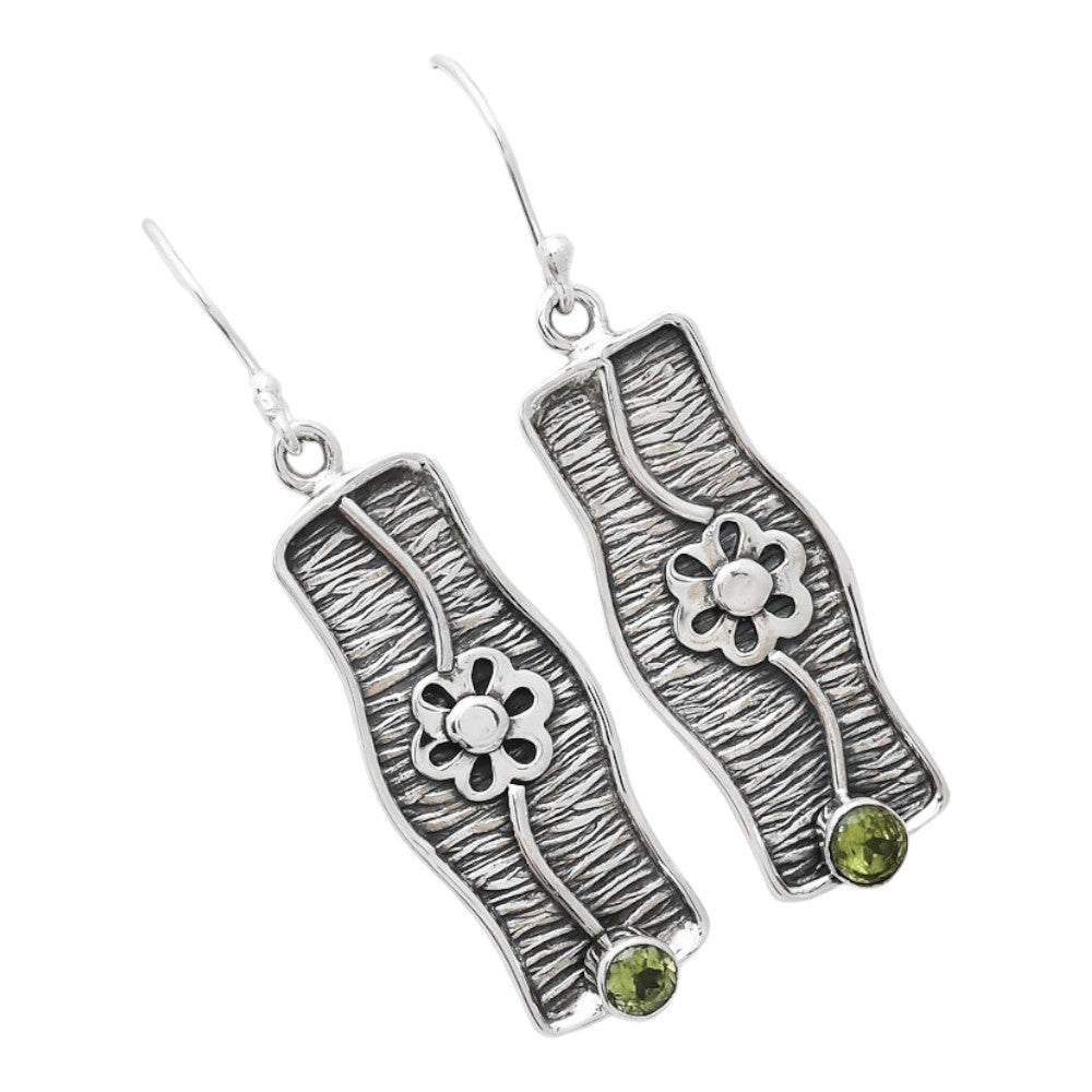 Natural Peridot Earrings E-1179 SDE86574
