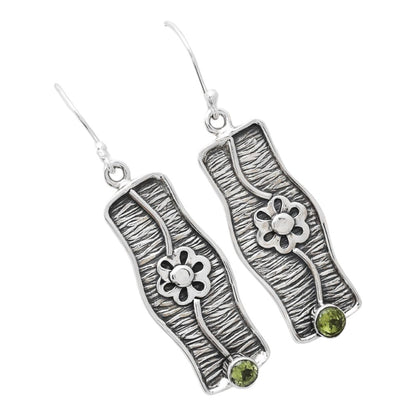 Natural Peridot Earrings E-1179 SDE86574