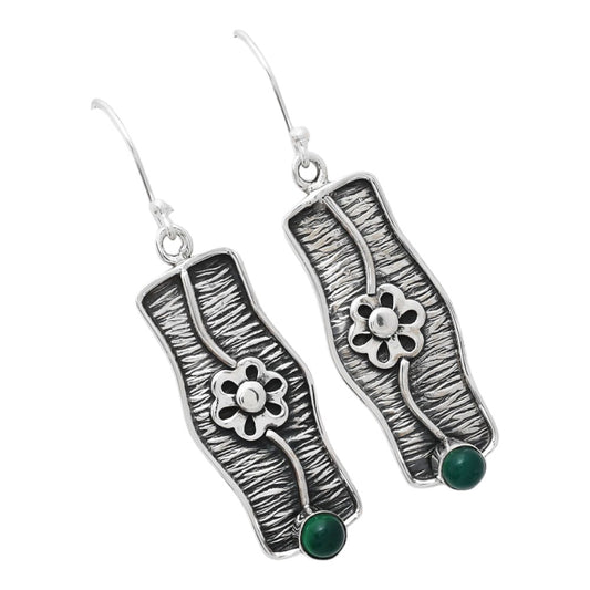 Natural Green Onyx Earrings E-1179 SDE86575