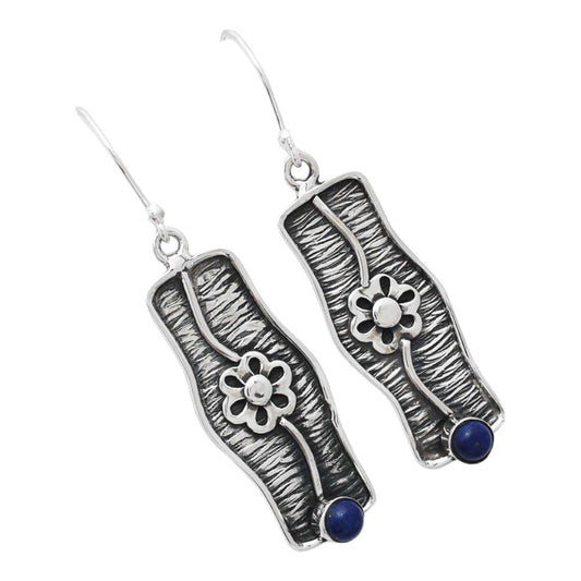 Natural Lapis Lazuli - Afghanistan Earrings E-1179 SDE86576