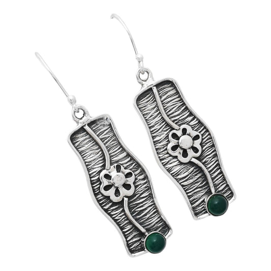 Natural Green Onyx Earrings E-1179 SDE86579