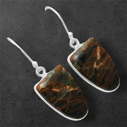 Turkish Rainforest Chrysocolla Earrings E-1001 SDE86601