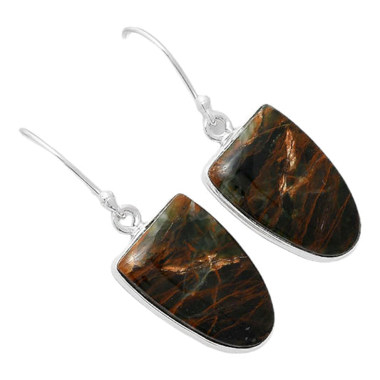 Turkish Rainforest Chrysocolla Earrings E-1001 SDE86601