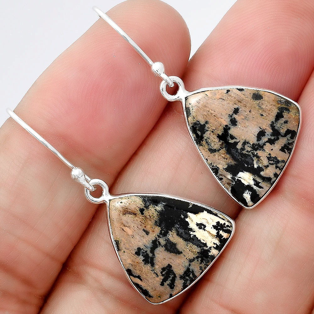 Natural Russian Honey Dendrite Opal Earrings E-1001 SDE86602