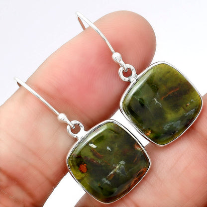 Turkish Rainforest Chrysocolla Earrings E-1001 SDE86610