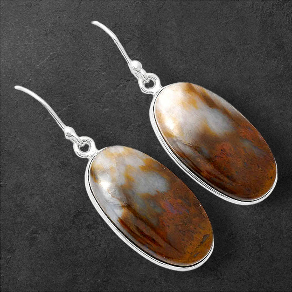 Natural Sandalwood Earrings E-1001 SDE86617