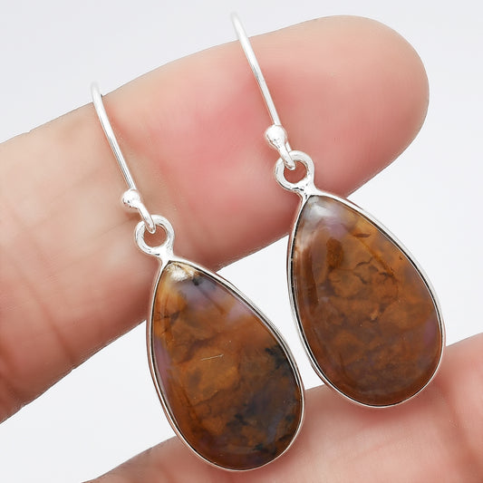 Natural Amethyst Sage Agate - Nevada Earrings E-1001 SDE86630