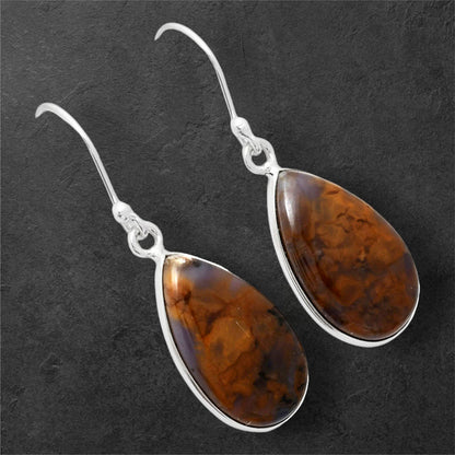 Natural Amethyst Sage Agate - Nevada Earrings E-1001 SDE86630