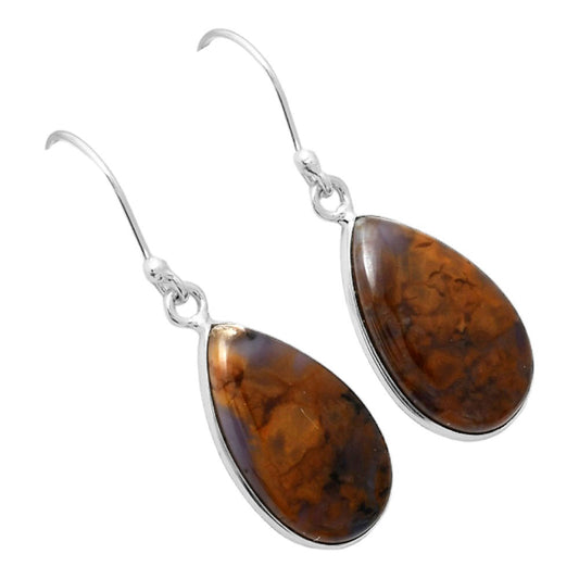 Natural Amethyst Sage Agate - Nevada Earrings E-1001 SDE86630