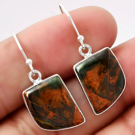 Turkish Rainforest Chrysocolla Earrings E-1001 SDE86752