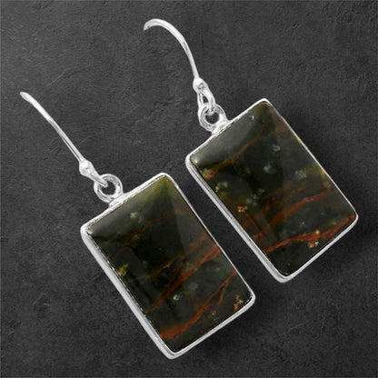 Turkish Rainforest Chrysocolla Earrings E-1001 SDE86757