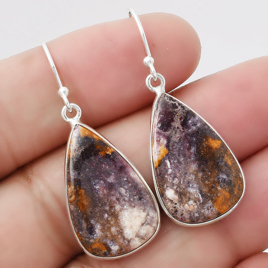 Natural Indian Blanket Jasper Earrings E-1001 SDE86770