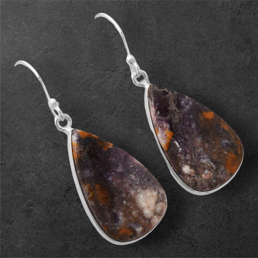 Natural Indian Blanket Jasper Earrings E-1001 SDE86770
