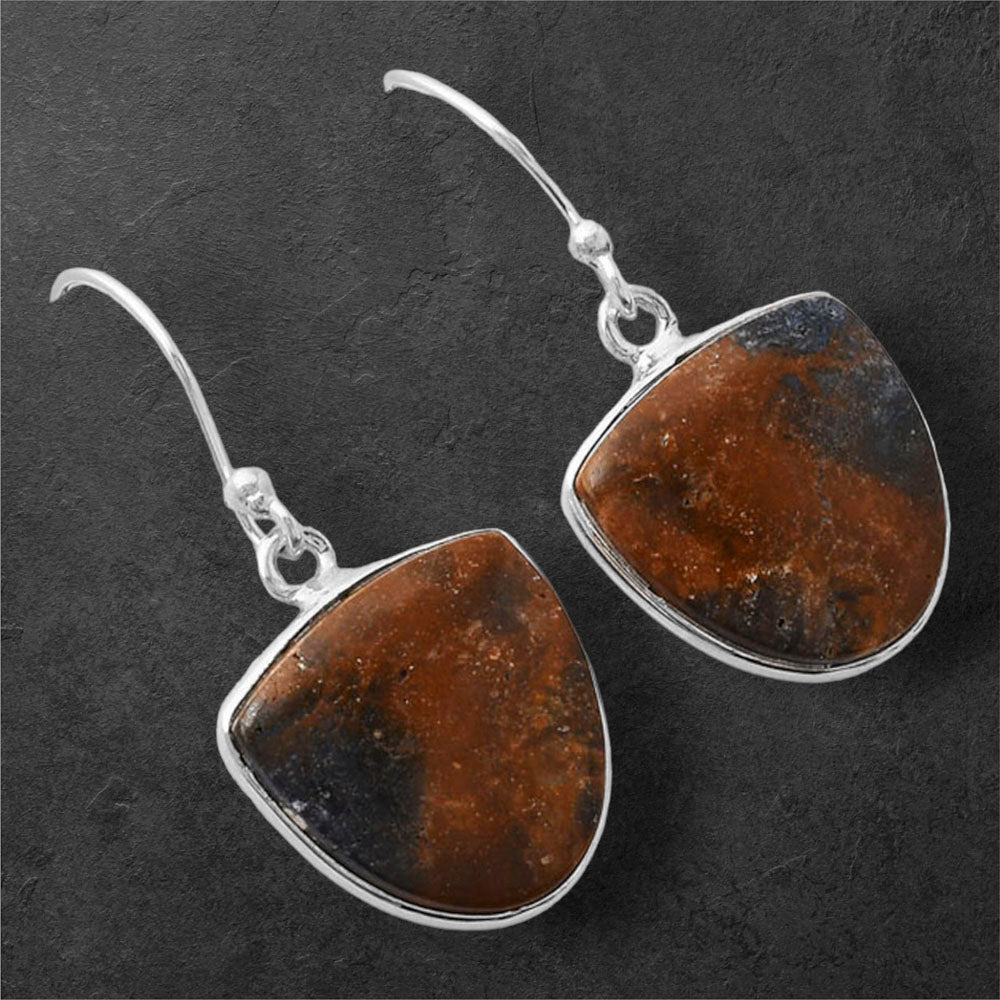 Natural Indian Blanket Jasper Earrings E-1001 SDE86774