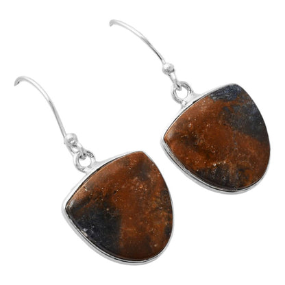 Natural Indian Blanket Jasper Earrings E-1001 SDE86774