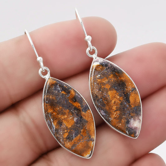 Natural Indian Blanket Jasper Earrings E-1001 SDE86777