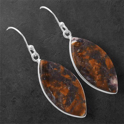 Natural Indian Blanket Jasper Earrings E-1001 SDE86777