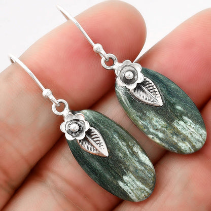 Natural Larsonite Jasper Earrings E-1137 SDE86783