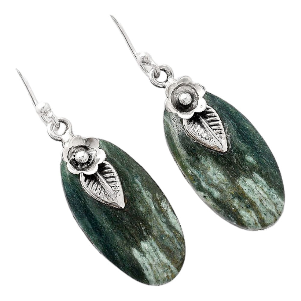 Natural Larsonite Jasper Earrings E-1137 SDE86783