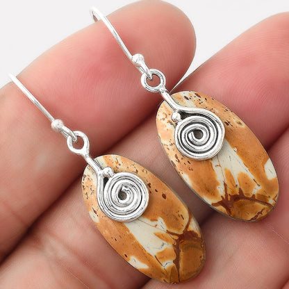 Natural Maligano Jasper - Indonesia Earrings E-1137 SDE86801