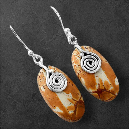 Natural Maligano Jasper - Indonesia Earrings E-1137 SDE86801