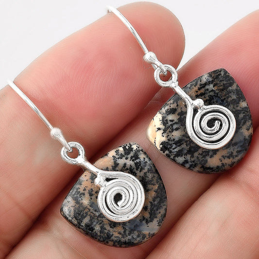 Natural Amethyst Sage Agate - Nevada Earrings E-1137 SDE86807