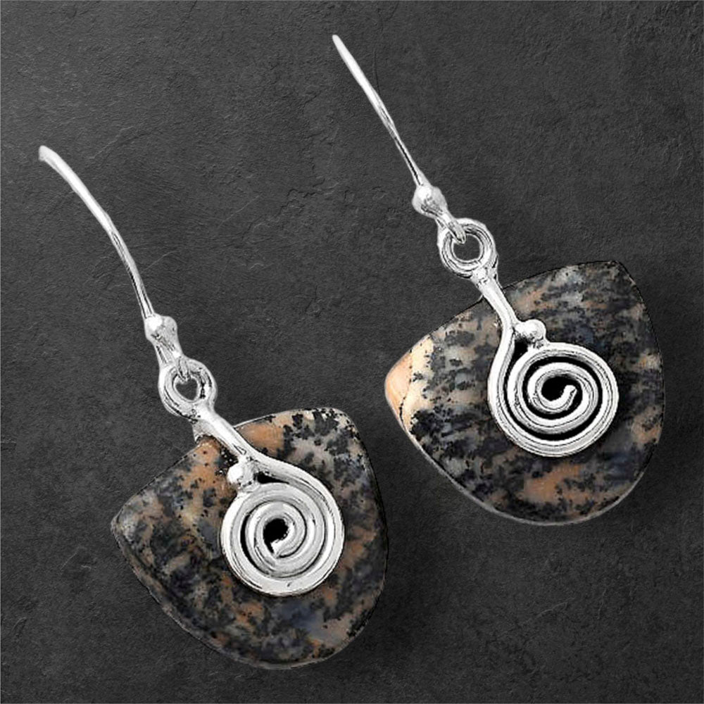 Natural Amethyst Sage Agate - Nevada Earrings E-1137 SDE86807