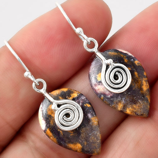 Natural Indian Blanket Jasper Earrings E-1137 SDE86810