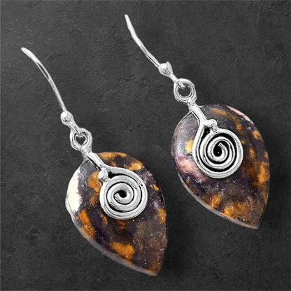 Natural Indian Blanket Jasper Earrings E-1137 SDE86810
