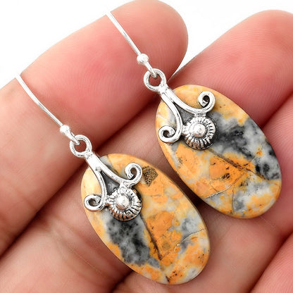 Natural Maligano Jasper - Indonesia Earrings E-1137 SDE86817