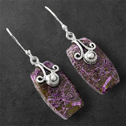 Natural Purpurite - South Africa Earrings E-1137 SDE86824