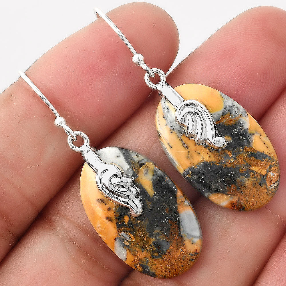 Natural Maligano Jasper - Indonesia Earrings E-1137 SDE86844