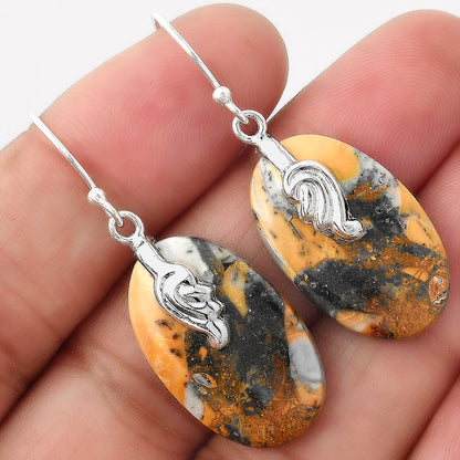Natural Maligano Jasper - Indonesia Earrings E-1137 SDE86844