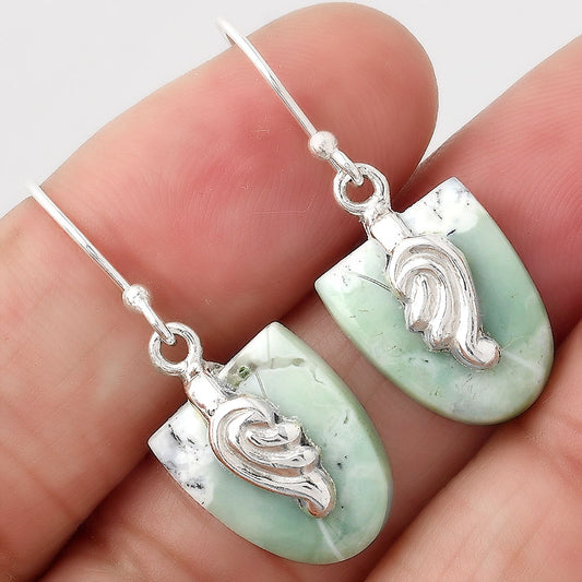 Dendritic Chrysoprase - Africa Earrings E-1137 SDE86847