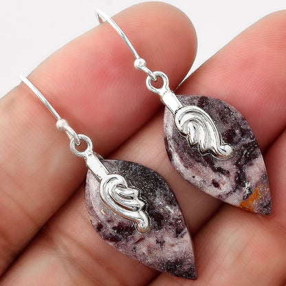 Natural Indian Blanket Jasper Earrings E-1137 SDE86859