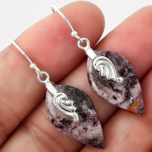 Natural Indian Blanket Jasper Earrings E-1137 SDE86859