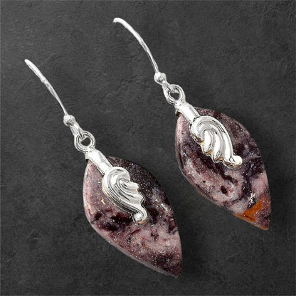 Natural Indian Blanket Jasper Earrings E-1137 SDE86859
