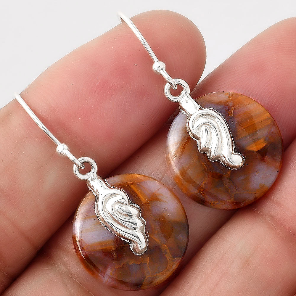 Natural Pietersite - Namibia Earrings E-1137 SDE86865