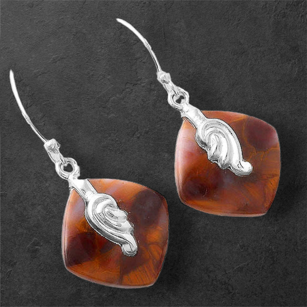 Natural Pietersite - Namibia Earrings E-1137 SDE86870