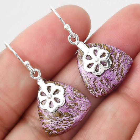 Natural Purpurite - South Africa Earrings E-1137 SDE86871