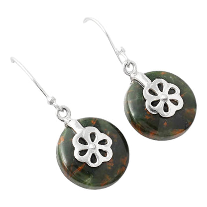 Turkish Rainforest Chrysocolla Earrings E-1137 SDE86874