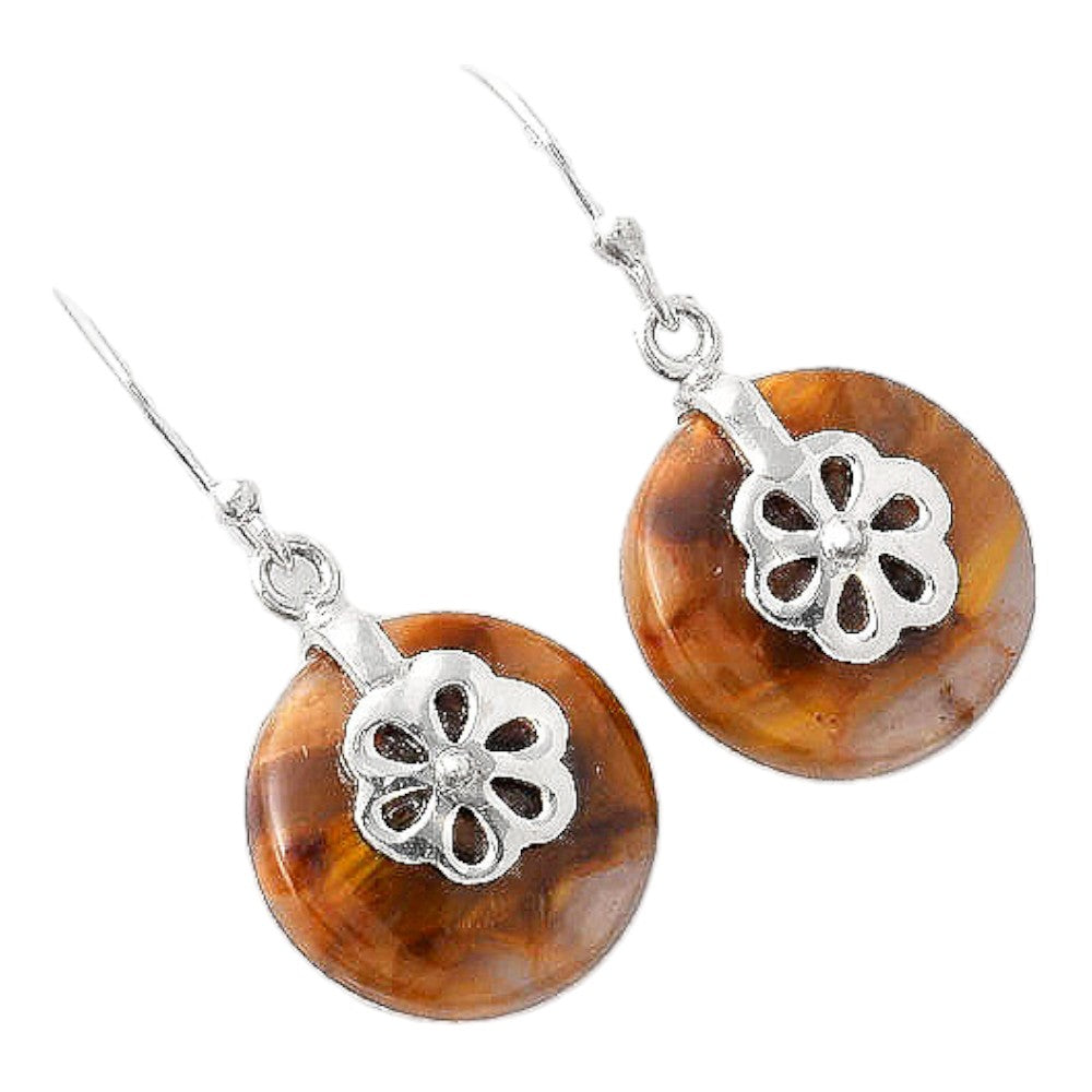 Natural Pietersite - Namibia Earrings E-1137 SDE86877